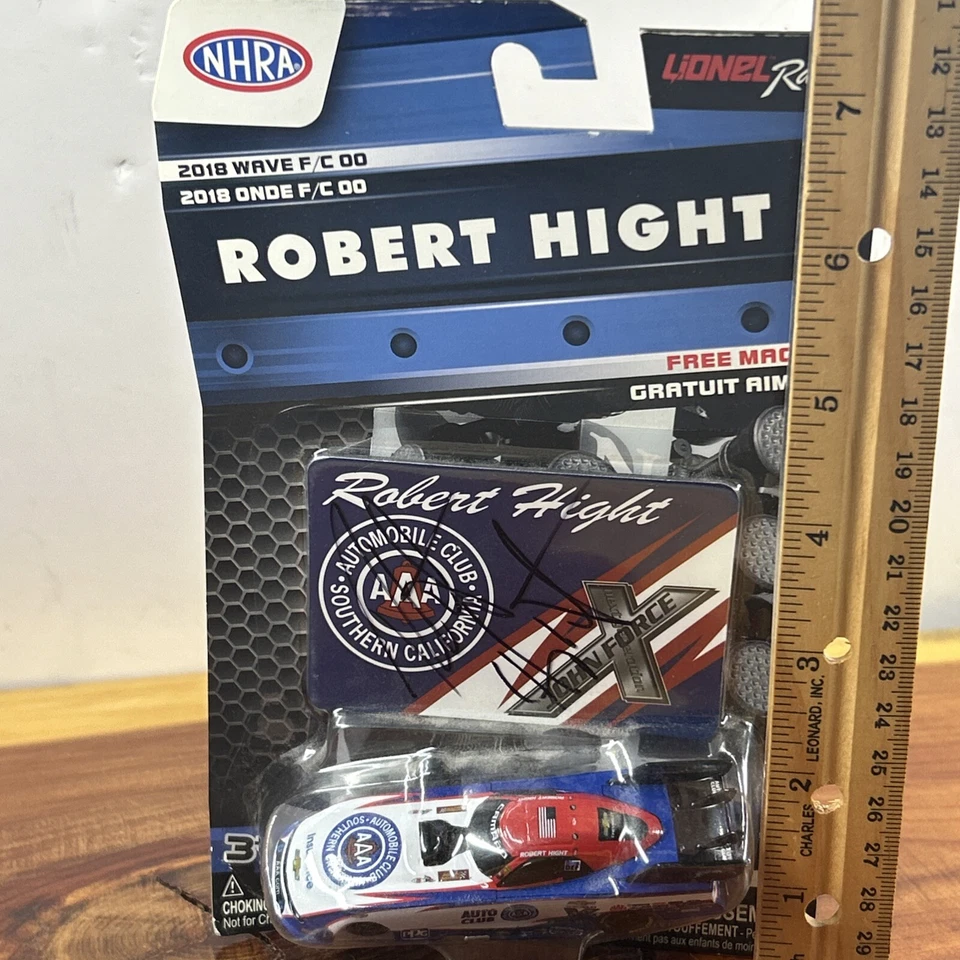 ПОДПИСАННЫЙ 2018 NHRA WAVE FC/00 ROBERT HIGHT AAA CHEVY CAMARO СМЕШНОЙ АВТОМОБИЛЬ 1/64, НОВЫЙ - Изображение 4 из 4