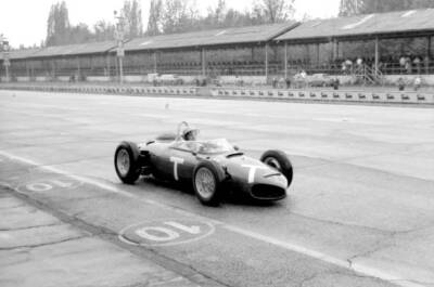 Ricardo Rodriguez Driving A Ferrari Shakenose Old Motor Racing Photo