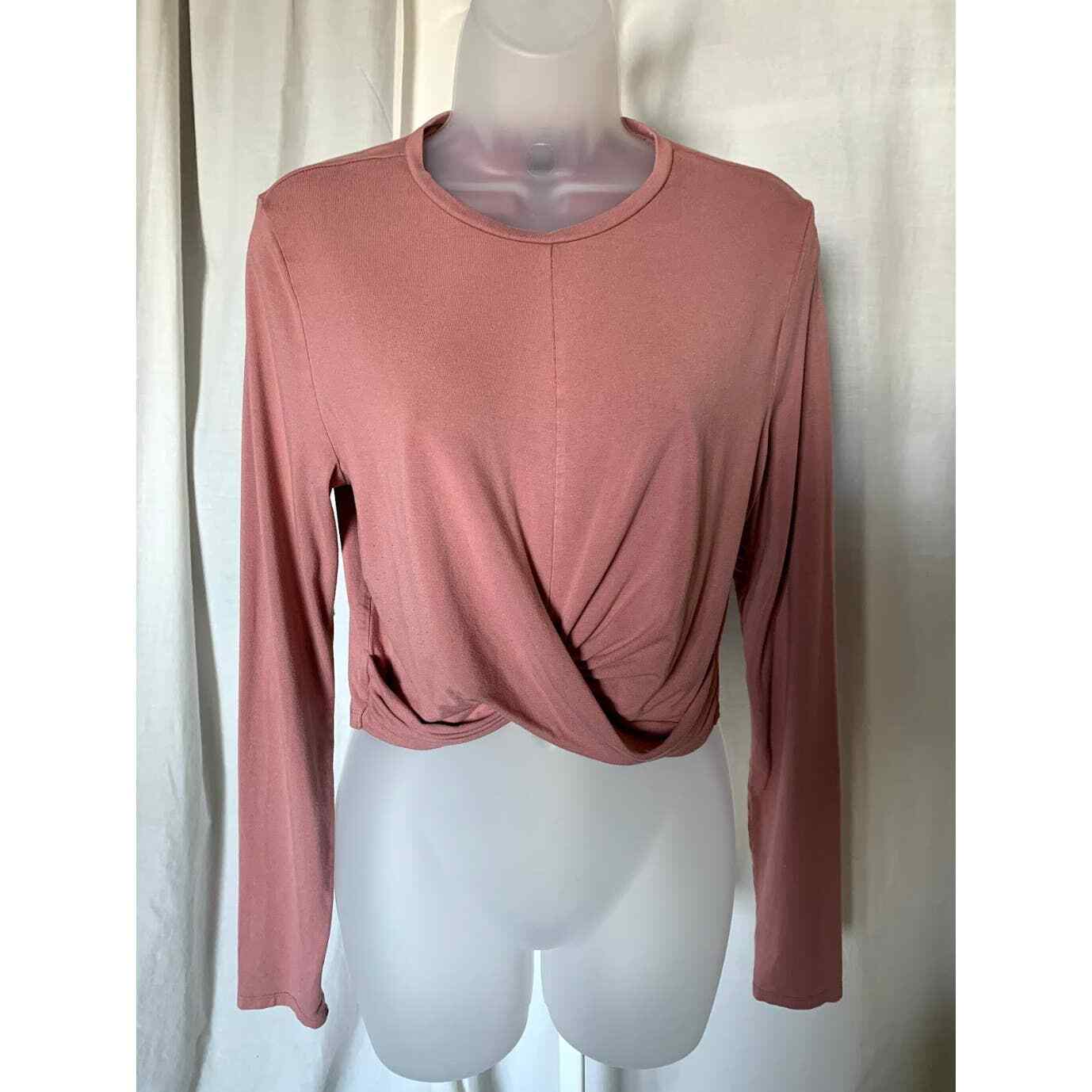 Pink Long Sleeve Crop Top from H&M-image