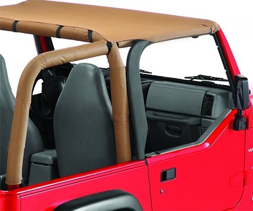Jeep Wrangler TJ Header Bikini Top Targa Style Spice Denim Bestop 96-02 - Imagen 2 de 3