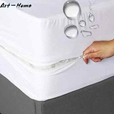 100 Waterproof Mattress Cover Zipper 6-Sides All-inclusive Mattress Protector