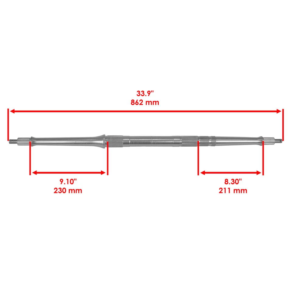 Eixo traseiro com porca para Yamaha Raptor 660R YFM660R 2001-2005 - Imagem 2 de 4
