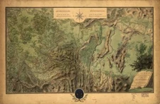 16" x 24"  1825 map of Colombia, Honda, Tolima