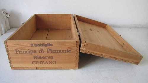 CASSA/CASSETTA IL LEGNO SPUMANTI PRINCIPE DI PIEMONTE CANTINE CINZANO - Picture 7 of 7