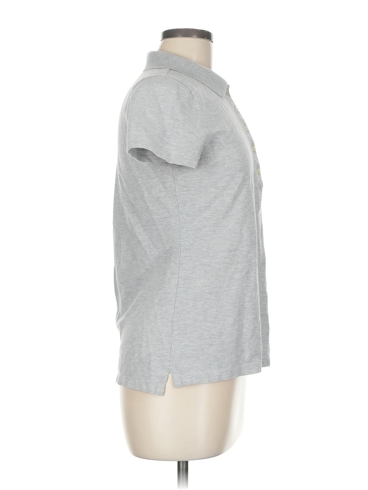 Tommy Hilfiger Women Gray Short Sleeve Top M thumbnail 3