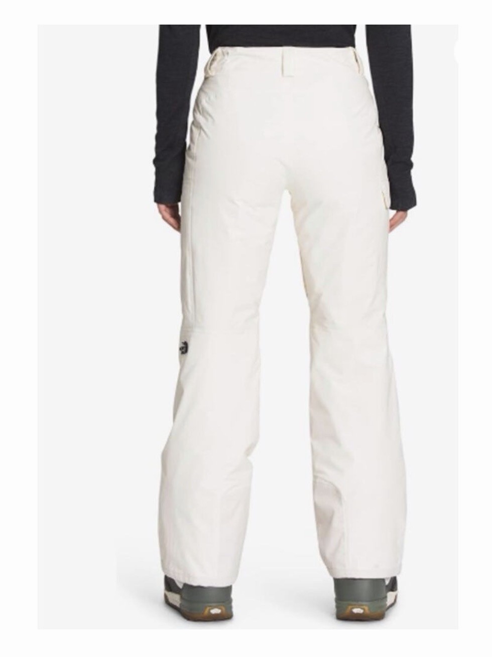 The North Face Women's White Waterproof Insulated Snow Pants M Ski Pockets thumbnail 2