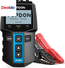 BT100 Car Battery Tester 12V Load Tester, 100-2000 CCA Automotive Alternator Tes