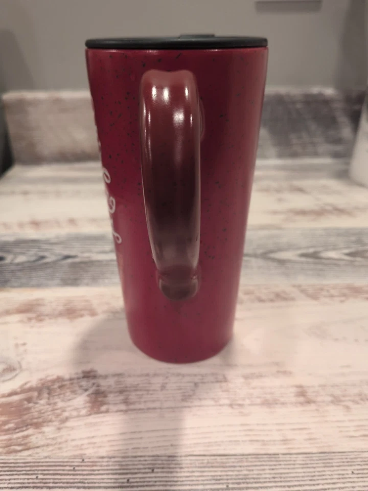 Taza de viaje roja Hallmark 16 oz Beatles larga y sinuosa carretera taza de cerámica taza Lennon Foto 3 de 4