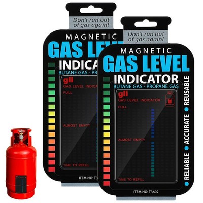 2 Pieces Magnetic Gas Level Indicator Reusable Propane Fuel Level Indicators Pro