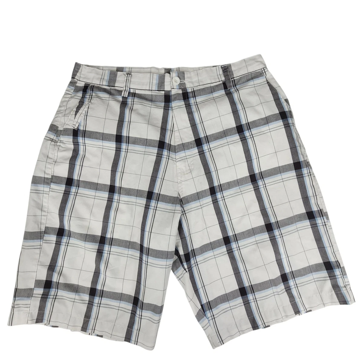 Short De Bain Burnside SUBCULTURE - Taille 32 (Medium) - Noir/gris Rayé - Coton/polyester - Occasion Très Bon état