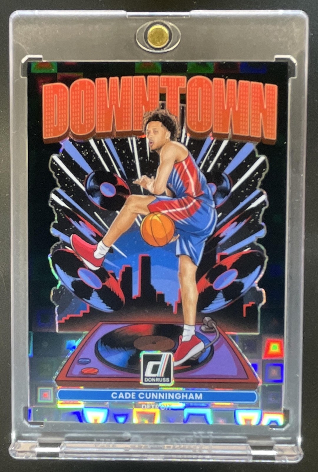2025-26 Donruss Cade Cunningham Downtown Black Pandora Jersey #2/25 Pistons