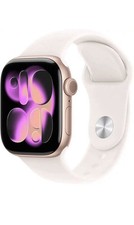 SEALED  Apple Watch Series 11 42mm GPS Rose Gold Light Blush Sport S/M MEU04LW/