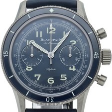Blancpain Air Command Flyback Chronograph 42mm AC02-12B40-63B Titanium / lea...