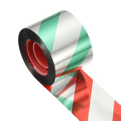 Für Bird Scare Tape, 328 ft x 1,89 in PET Reflektierband, Grün Silber