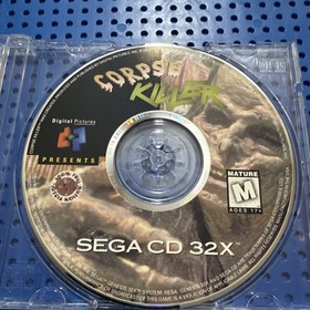 Corpse Killer (Sega CD 32X, 1994) Disk And Manual Only Authentic Reg Card