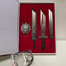 Final Fantasy Sword Set FF7 Cloud llavero/collar, sin caja, usado, algunos