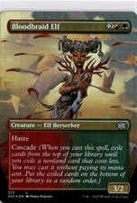 MTG 2X2 *Foil Bloodbraid Elf (Borderless) 373 U NM Double Masters 2022