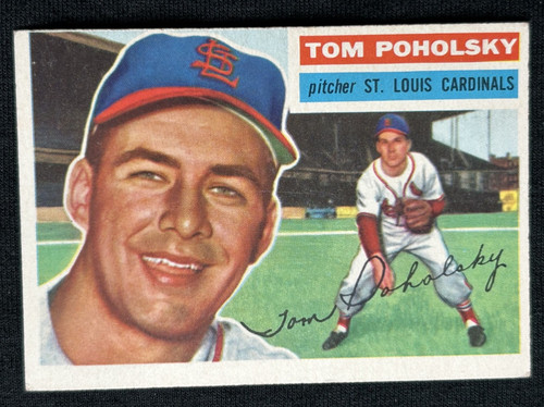 Tom Poholsky #196 1956 Topps card