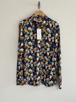 Orlebar Brown Linen Blend Shirt Overhead Multicolour Ridley Moissan Large New
