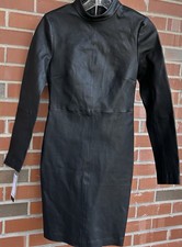 Guess Marciano Elite 100% Leather Dress Black Sz 2/38 NWT $550