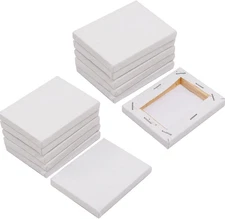 Mini Stretched Canvas 3.5x2.75 Inch Small Blank Canvas Pack of 12