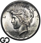 1926-D Peace Dollar, Better Denver Date, Choice Gem BU++
