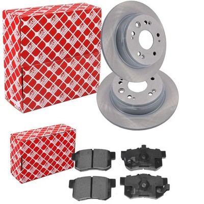 FEBI BREMSSCHEIBEN 282mm + BELÄGE HINTEN passend für HONDA CR-V 2 II RD