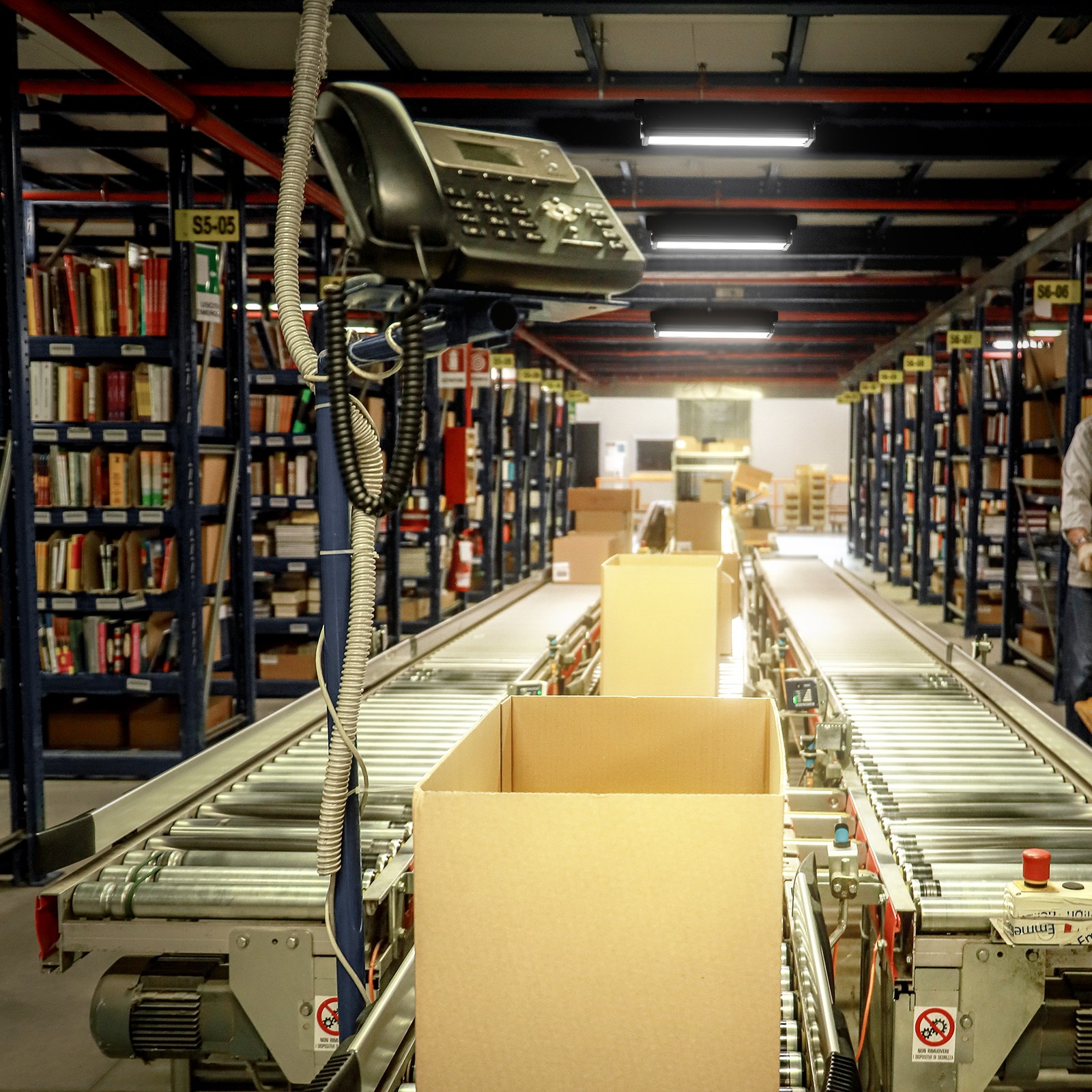 50W LED Linear Flood Light,6000LM 5700K Daylight White for Warehouse,Garage,Shop