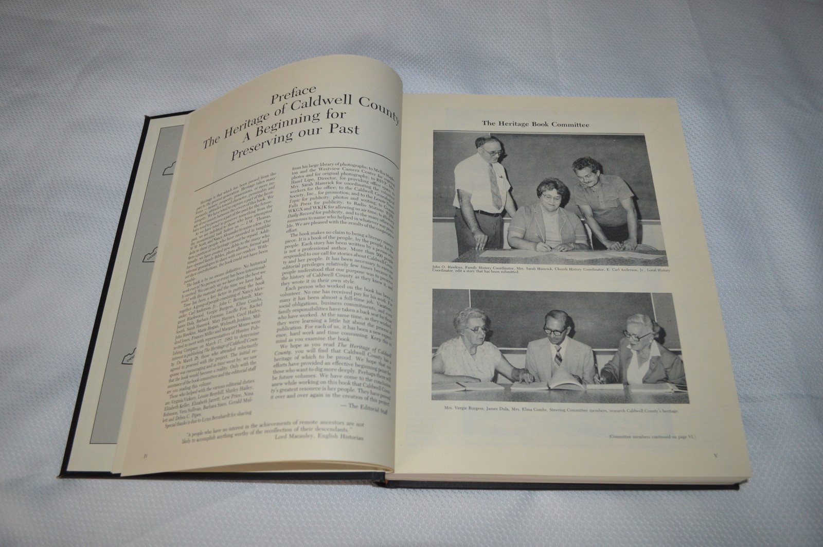 THE HERITAGE OF CALDWELL COUNTY ~ NORTH CAROLINA ~ VOLUME I ~ 1983 ~ BK-01