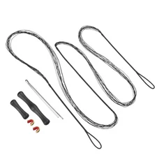 Bow String Replacement with 2 Nock Points Finger Guards for AMO 68", Black