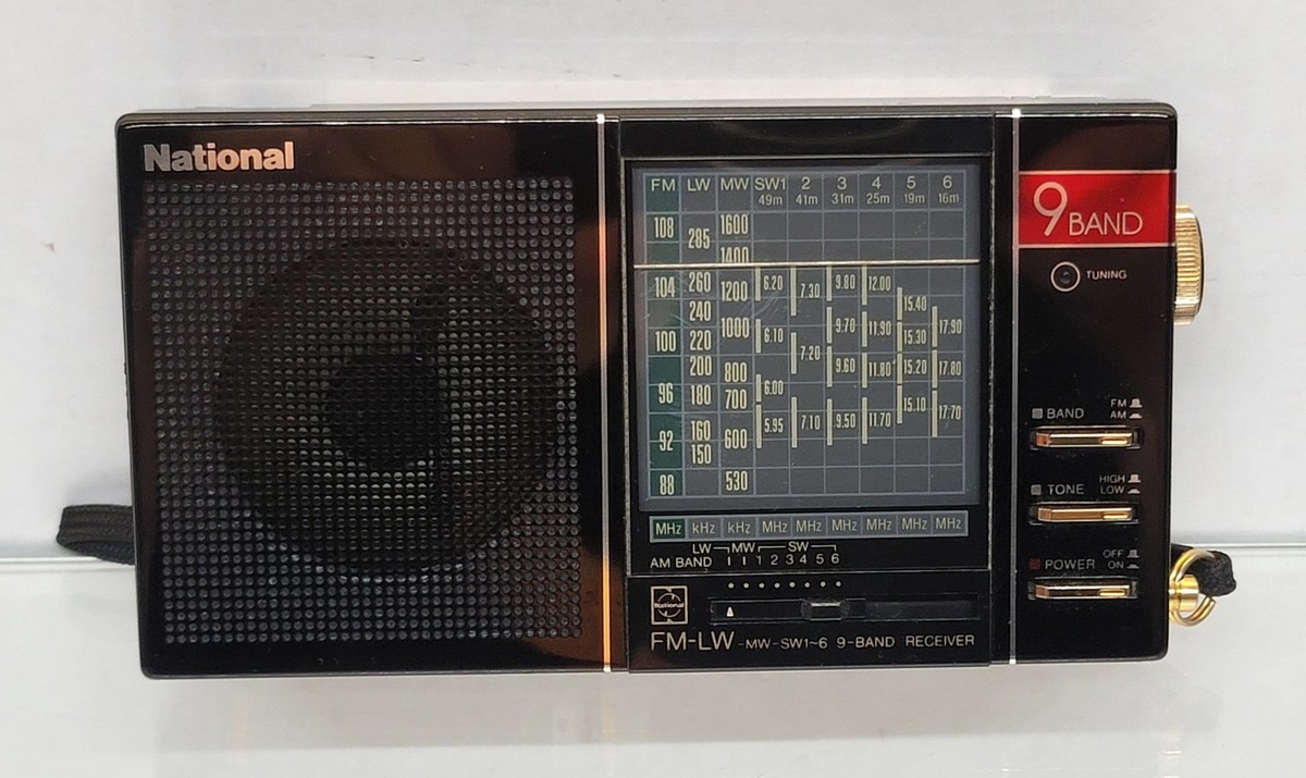 National Panasonic RF-9L Multi-Band Radio FM LW MW SW1 Tested