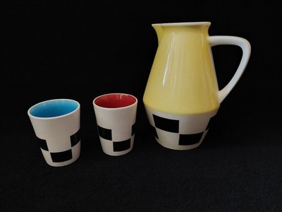 Elsterwerda Keramik  Design Erich Krause Krug Becher Form 1286 DDR Steingut