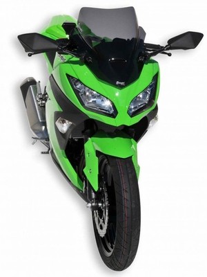 Kawasaki 300 NINJA-13/17-BULLE Aeromax ERMAX Schwarz CLAIRE-0703085