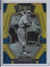 Babe Herman 2023 Panini Select Premier Level Gold Prizm 9/10 #107 Brooklyn