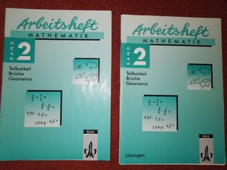 Arbeitsheft Mathematik Band 2 (Klasse 6) mit Lösungsheft (Klett)