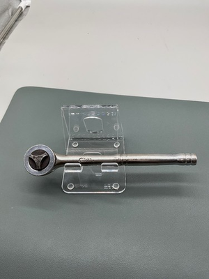 #ad #ad Blue Hawk 1 2 in Thumbwheel Ratchet Socket Wrench Chrome Reversible Used $16.97