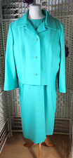 Peggy French Couture 70s Rare Vintage 2pc Jacket & Dress Suit Set Size 22