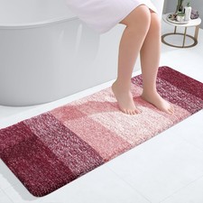 OLANLY Bathroom Runner Rugs 47x17, Extra Soft Absorbent Microfiber Bath Rugs,...