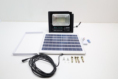 tempo di saldi LED-Strahler 200 W Solar mit Dämmerungssensor Fernbedienung