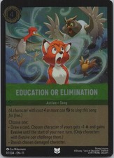 Disney Lorcana Winterspell 11 COLD FOIL 97 Education or Elimination