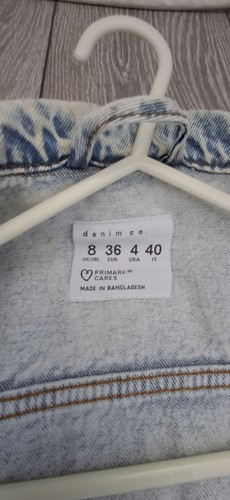 Primark Denim & Co. Light Wash Trucker Jacket - Size UK 8 EUR 36 - Bild 4 von 13