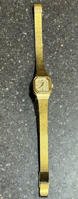 CITIZEN QQ 3220-891431 Gold Tone Quartz Women's Watch Sz. 6 1/4' New Battery