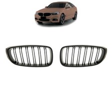 KÜHLERGRILL GRILL DOPPELSTEG FÜR BMW 3ER F34 GRAN TURISMO AB 13-20 SCHWARZ MATT
