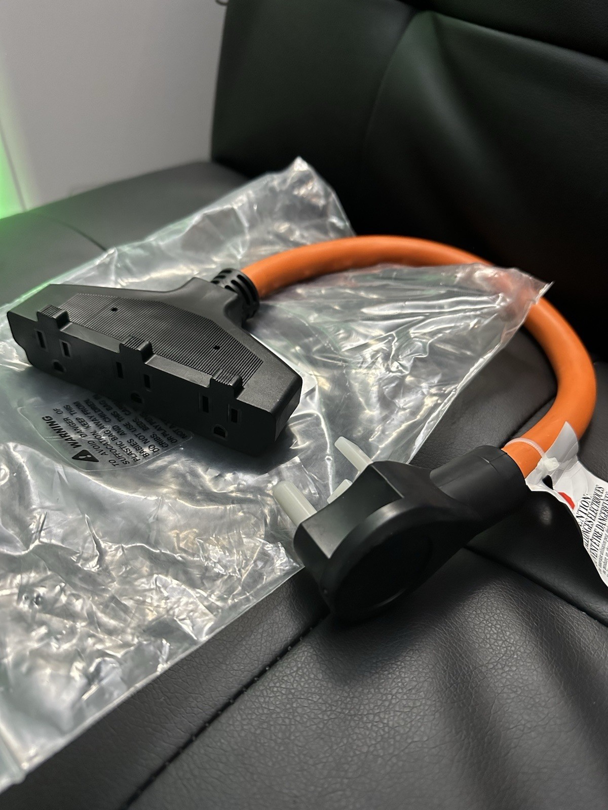 Adapter Plug, 5-15r Tri Outlet Adapter Cord, Generator Cable