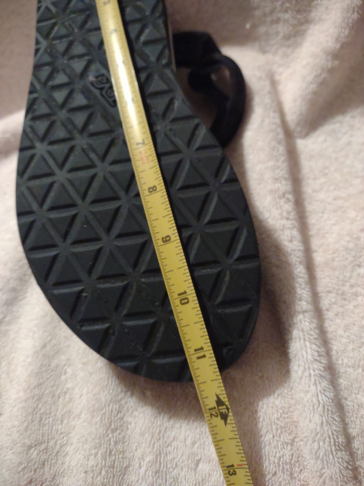 Teva Flatform Universal Black Mesh Print Platform Sandal Womens 11 image 8