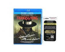 Thomas Lorber Autographed John Carver Signed Thanksgiving Horror Movie Blu-Ray