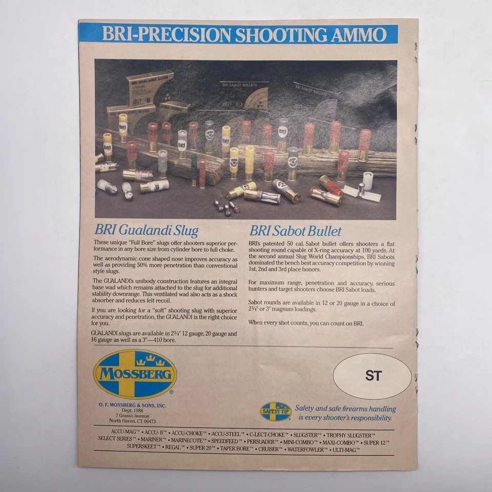 1988 Mossberg Firearms Catalog Vintage Paperback - Image 2 of 4