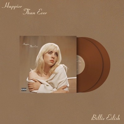 BILLIE EILISH 2 LP - Happier Than Ever INDIE EXCLUSIVE BROWN VINYL