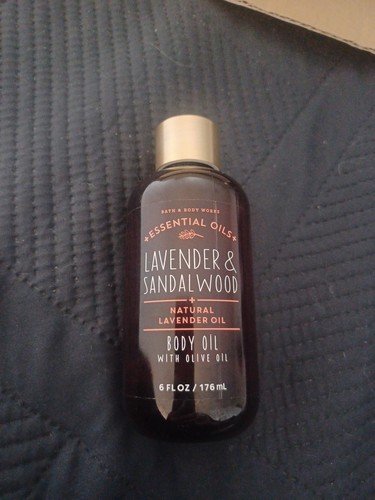 Bath & Body Works Essential Lavender & Sandalwood Massage Body Oil 6oz New!