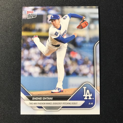 Shohei Ohtani Dodgers Pitching Debut 2025 MLB Topps NOW Card 307 